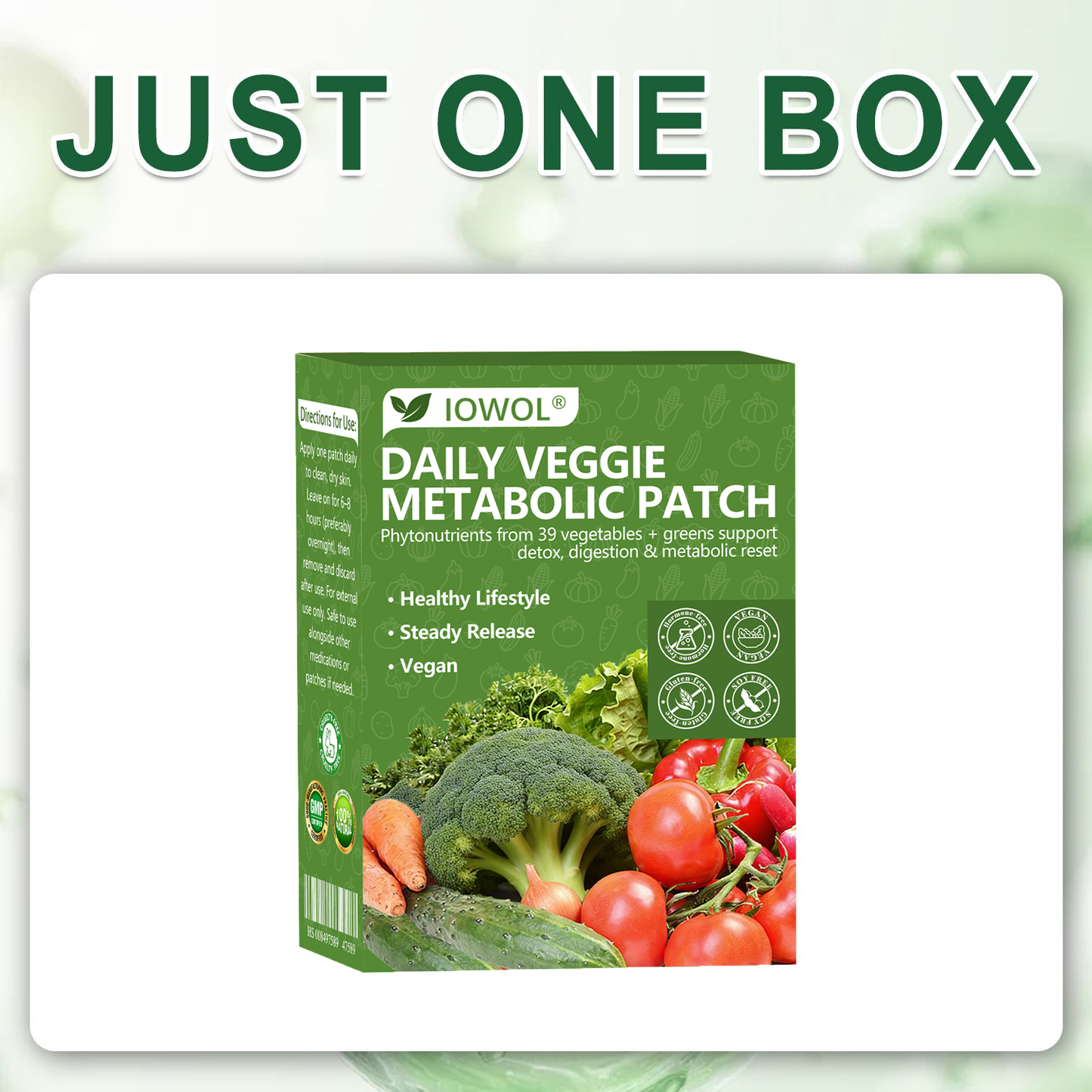 🥦𝐎𝐟𝐟𝐢𝐜𝐢𝐚𝐥 𝐒𝐭𝐨𝐫𝐞 | 𝐈𝐎𝐖𝐎𝐋® 𝐃𝐚𝐢𝐥𝐲 𝐕𝐞𝐠𝐞𝐭𝐚𝐛𝐥𝐞 𝐌𝐞𝐭𝐚𝐛𝐨𝐥𝐢𝐜 𝐏𝐚𝐭𝐜𝐡 𝐮𝐬𝐞𝐬 𝐨𝐫𝐠𝐚𝐧𝐢𝐜 𝐯𝐞𝐠𝐞𝐭𝐚𝐛𝐥𝐞 𝐞𝐱𝐭𝐫𝐚𝐜𝐭𝐬 𝐚𝐧𝐝 𝐩𝐡𝐲𝐭𝐨𝐧𝐮𝐭𝐫𝐢𝐞𝐧𝐭𝐬 𝐟𝐫𝐨𝐦 𝟑𝟗 𝐯𝐞𝐠𝐞𝐭𝐚𝐛𝐥𝐞𝐬 + 𝐠𝐫𝐞𝐞𝐧𝐬 𝐭𝐨 𝐬𝐮𝐩𝐩𝐨𝐫𝐭 𝐝𝐞𝐭𝐨𝐱, 𝐝𝐢𝐠𝐞𝐬𝐭𝐢𝐨𝐧 & 𝐦𝐞𝐭𝐚𝐛𝐨𝐥𝐢𝐜 𝐫𝐞𝐬𝐞𝐭, 𝐚𝐧𝐝 𝐛𝐨𝐨𝐬𝐭 𝐞𝐧𝐞𝐫𝐠𝐲 𝐟𝐨𝐫 𝐚𝐥𝐥-𝐝𝐚𝐲 𝐰𝐞𝐥𝐥𝐧𝐞𝐬𝐬.