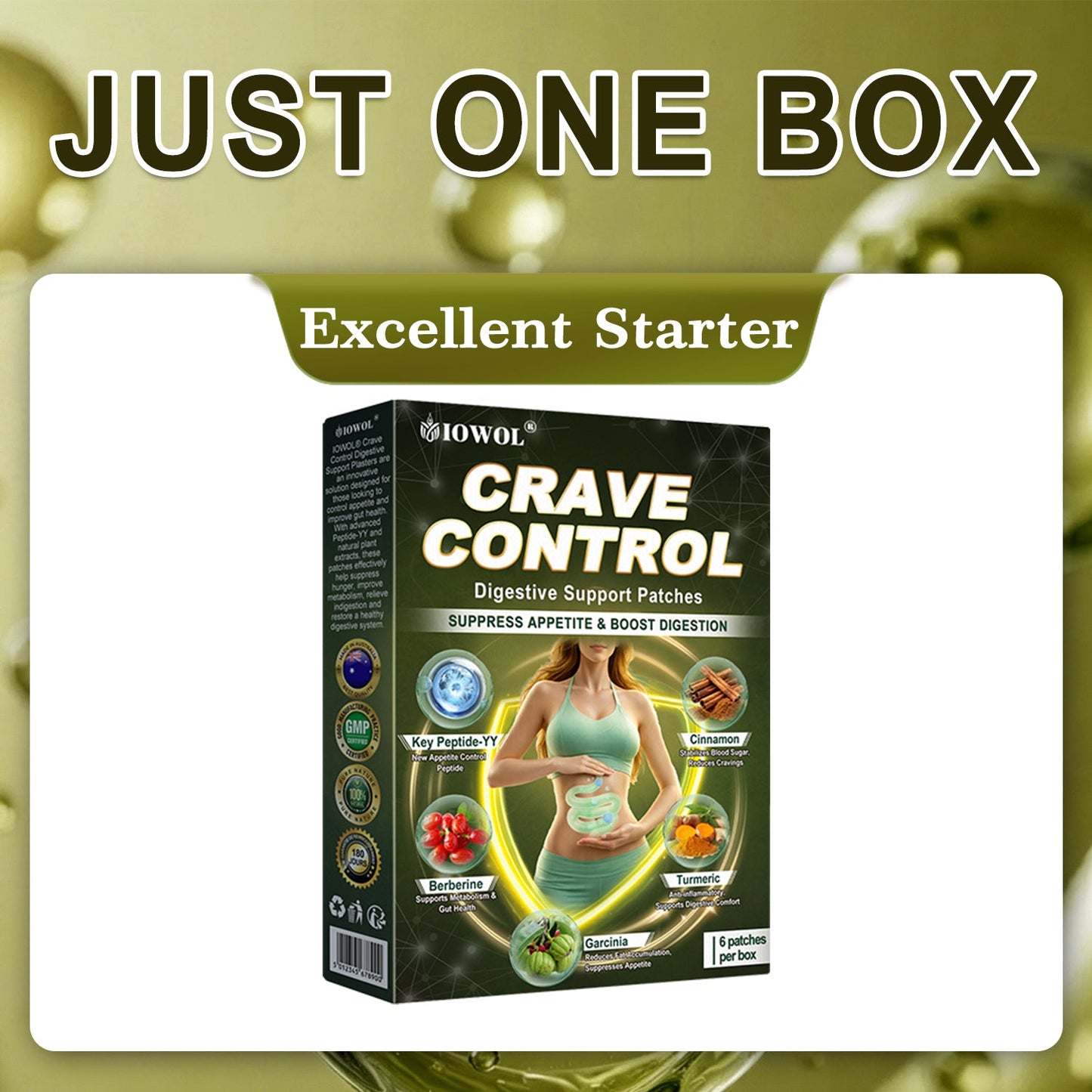 IOWOL ®APPETITE CONTROL PATCHES! ZERO PILLS & ZERO HUNGER & ZERO STRUGGLE & 100% RESULTS.