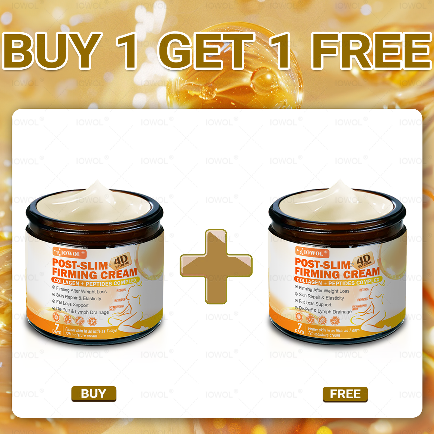 𝐎𝐟𝐟𝐢𝐜𝐢𝐚𝐥 𝐒𝐭𝐨𝐫𝐞 | 𝐈𝐎𝐖𝐎𝐋® 𝐏𝐨𝐬𝐭-𝐒𝐥𝐢𝐦 𝐅𝐢𝐫𝐦𝐢𝐧𝐠 𝐂𝐫𝐞𝐚𝐦 𝐮𝐬𝐞𝐬 𝐜𝐨𝐥𝐥𝐚𝐠𝐞𝐧 𝐩𝐞𝐩𝐭𝐢𝐝𝐞𝐬 𝐚𝐧𝐝 𝐬𝐤𝐢𝐧-𝐟𝐢𝐫𝐦𝐢𝐧𝐠 𝐚𝐜𝐭𝐢𝐯𝐞𝐬 𝐭𝐨 𝐭𝐚𝐫𝐠𝐞𝐭 𝐥𝐨𝐨𝐬𝐞, 𝐬𝐚𝐠𝐠𝐢𝐧𝐠 𝐬𝐤𝐢𝐧 𝐚𝐟𝐭𝐞𝐫 𝐰𝐞𝐢𝐠𝐡𝐭 𝐥𝐨𝐬𝐬.