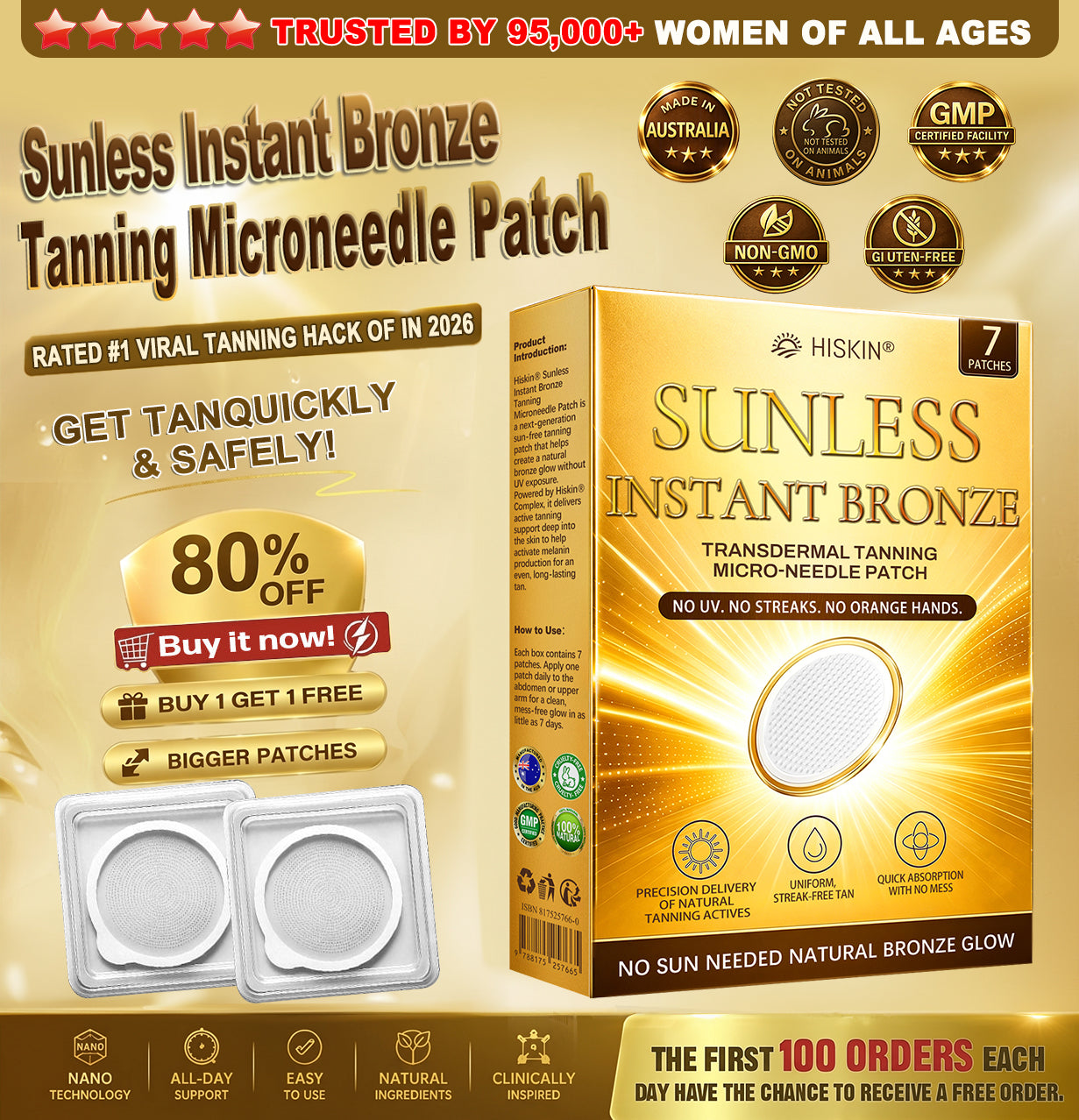 𝑶𝒏𝒆-𝑻𝒊𝒎𝒆 𝑼𝒑𝒔𝒆𝒍𝒍 𝑶𝒇𝒇𝒆𝒓 | ☀️ 𝐀𝐝𝐝 𝐌𝐨𝐫𝐞 𝐇𝐢𝐬𝐤𝐢𝐧® 𝐒𝐮𝐧𝐥𝐞𝐬𝐬 𝐁𝐫𝐨𝐧𝐳𝐞 𝐏𝐚𝐭𝐜𝐡𝐞𝐬 𝐭𝐨 𝐘𝐨𝐮𝐫 𝐎𝐫𝐝𝐞𝐫 & 𝐒𝐚𝐯𝐞 𝟕𝟎% 🇦🇺