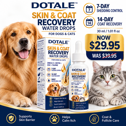 DOTALE™ Skin & Coat Recovery Water Drops for Dogs and Cats
