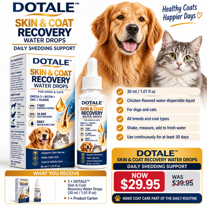 DOTALE™ Skin & Coat Recovery Water Drops for Dogs and Cats